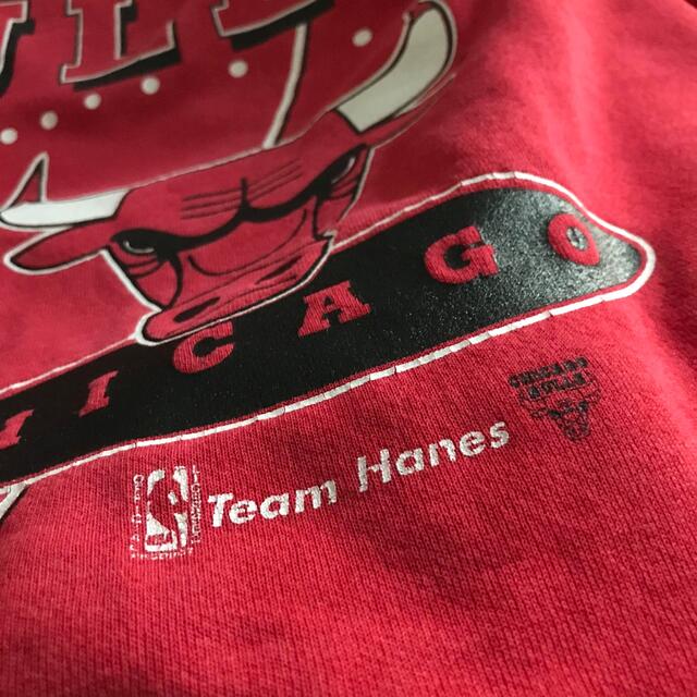 Hanes(ヘインズ)のシカゴブルズ　スウェット トレーナー　レッド　赤　ヴィンテージ　ヘインズ　NBA メンズのトップス(スウェット)の商品写真