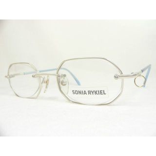 ソニアリキエル(SONIA RYKIEL)のSONIA RYKIEL ヴィンテージ 眼鏡 フレーム リム付きツーポイント(サングラス/メガネ)