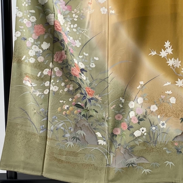 訪問着 美品 秀品 166.5cm 68cm 正絹