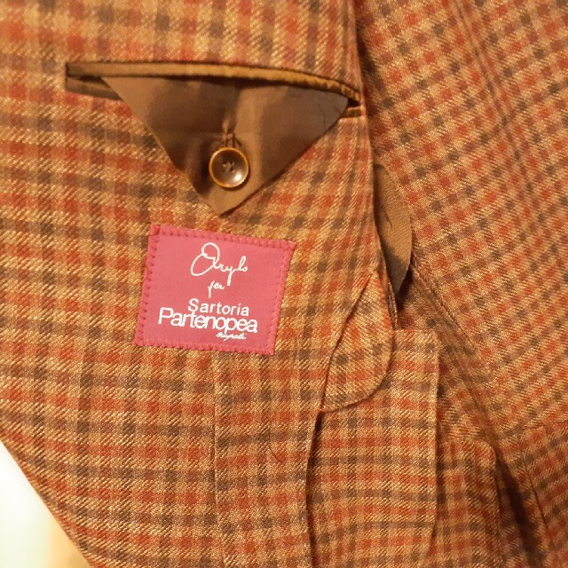 Sartoria サルトリアパルテノペア チェック ナポリ製 ジャケット