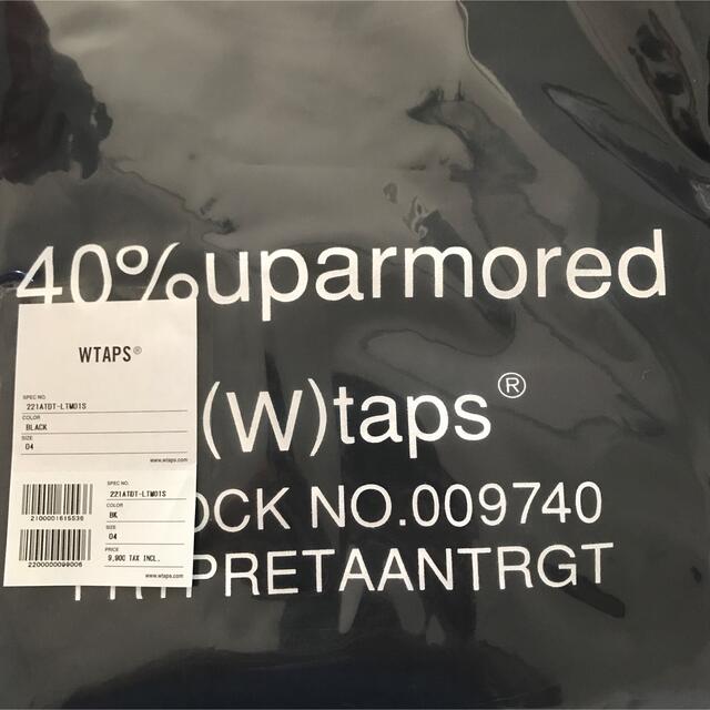Wtaps 22ss XL 黒　40PCT UPARMORED Tee