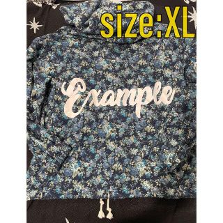 【青/XL】EXAMPLE FLOWER CANVAS ANORAK(その他)