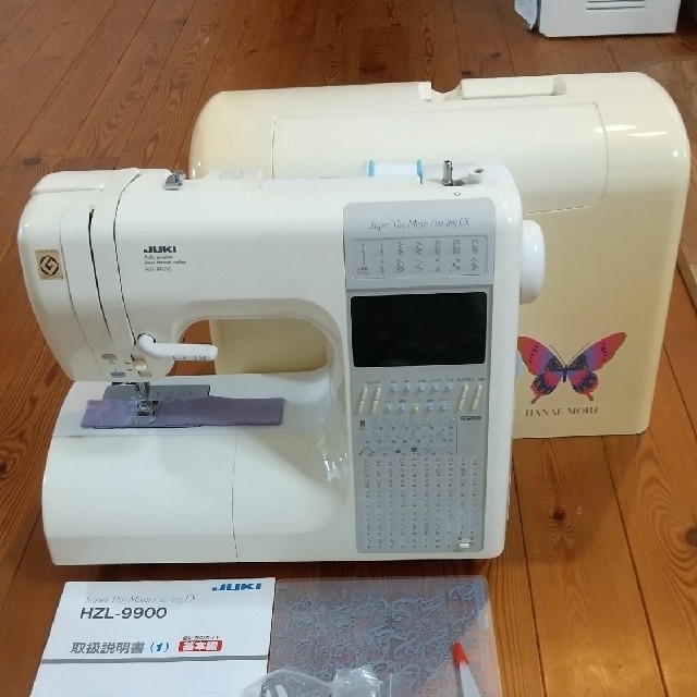 れはありま JUKI ハナエモリ HZL-9900 コンピューターミシン 白 付属品 ...