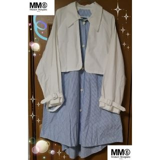 エムエムシックス シャツワンピース ひざ丈ワンピース(レディース)の