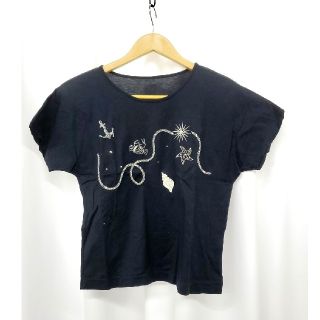 Mydol レディースTシャツ 刺繍 9号 黒(Tシャツ(半袖/袖なし))