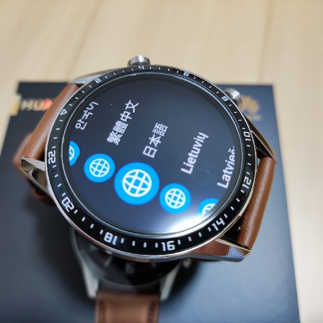HUAWEI(ファーウェイ)の超美品！国内版huawei Watch GT2 クラシック メンズの時計(腕時計(デジタル))の商品写真