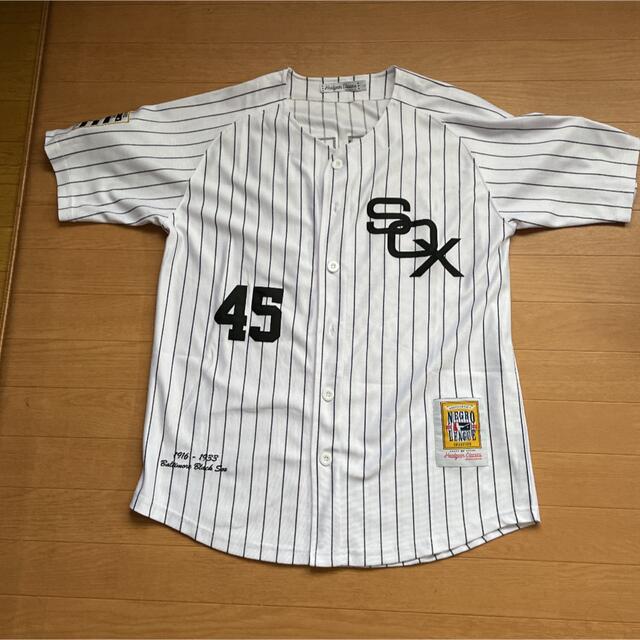 ニグロリーグ　ボルチモア ブラックソックス　ベースボールシャツ  背番号45