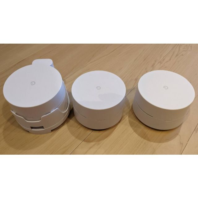 スマホ/家電/カメラGoogle Wifi メッシュルーター 3台セット