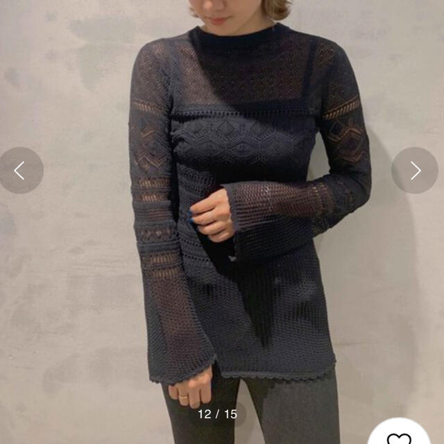 Ameri VINTAGE(アメリヴィンテージ)のAmeri VINTAGE LACY FUSUMA KNIT レディースのトップス(ニット/セーター)の商品写真