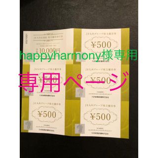 happyharmony様専用JR九州株主優待商品券　冊子(その他)