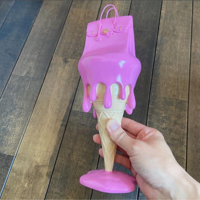 驚きの価格 アイスクリーム 置物 デザイナーズ フィギュア ピンク