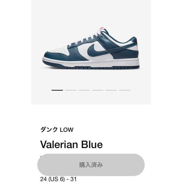 【特別セール品】 taro様専用　Nike Dunk Low "Valerian Blue" スニーカー