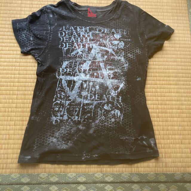 h.naoto(エイチナオト)の黒Tシャツ レディースのトップス(Tシャツ(半袖/袖なし))の商品写真