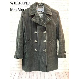 マックスマーラ(Max Mara)の【良品】WEEKEND MaxMara コーデュロイ　ジャケット　40　ブラック(ピーコート)