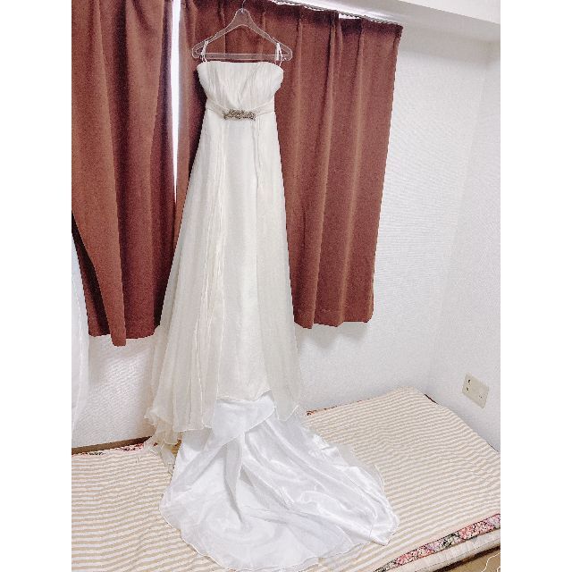 ヒサコタカヤマ　0140　7Tサイズ　スレンダーライン　ウェディングドレス レディースのフォーマル/ドレス(ウェディングドレス)の商品写真
