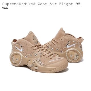 シュプリーム(Supreme)のSupreme Nike Air zoom Flight 95 ベージュ(スニーカー)