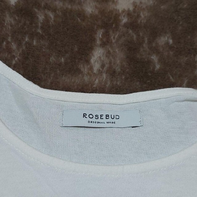 ROSE BUD(ローズバッド)のROSE BAD 異素材切り替えティシャツ レディースのトップス(Tシャツ(半袖/袖なし))の商品写真