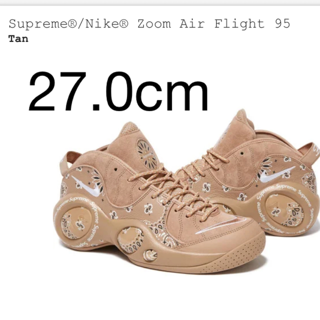 Supreme®/Nike® Zoom Air Flight 95メンズ