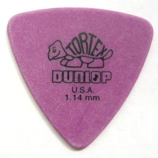 DUNLOP ピック 1.14 トライアングルTORTEXｘ6枚 パープル 楽器のベース(エレキベース)の商品写真