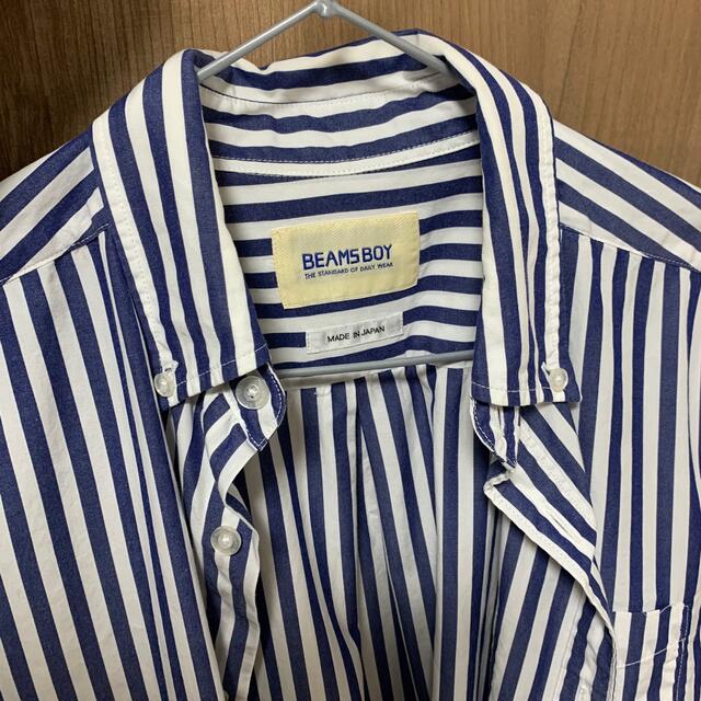 BEAMS BOY(ビームスボーイ)のBEAMS BOY / ストライプ ボタンダウン ロングスリーブ ワンピース レディースのワンピース(ロングワンピース/マキシワンピース)の商品写真