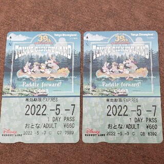 ディズニー(Disney)のリゾートライン チケット フリー切符(遊園地/テーマパーク)