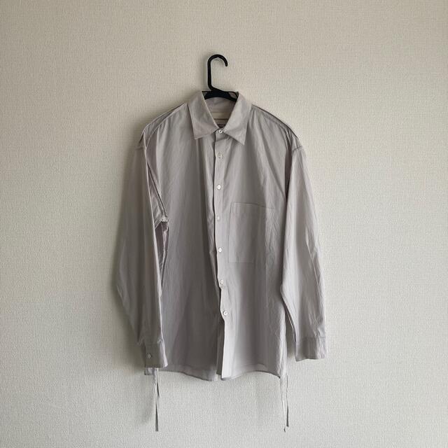 yoke PIPING SHIRT シャツ サイズ2 ライトグレーシャツ