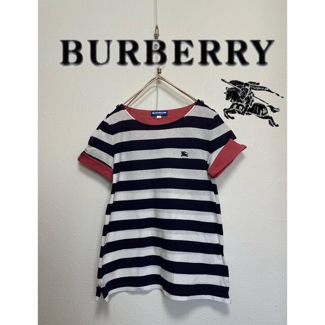 BURBERRY(バーバリー)のゆるり様　BURBERRY  バーバリー　ショートスリーブ　ボーダーTシャツ レディースのトップス(Tシャツ(半袖/袖なし))の商品写真