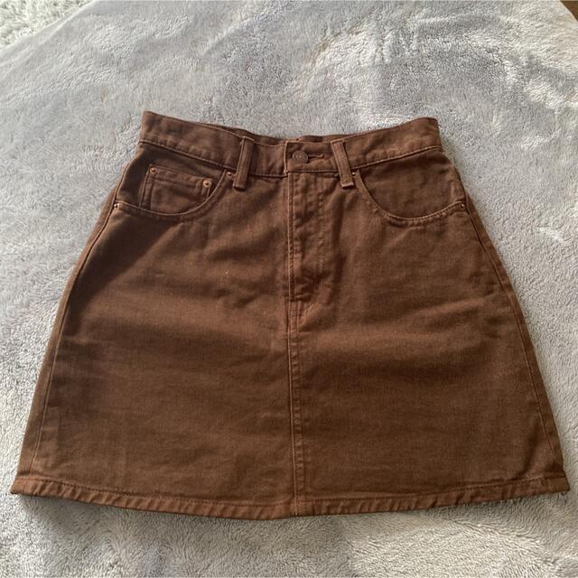 SLY(スライ)のslyjeans ブラウン レディースのスカート(ひざ丈スカート)の商品写真