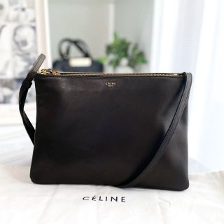 美品＊CELINE＊トリオ＊ラージ黒