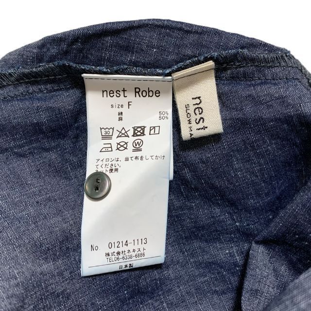 新発売の ネストローブ♡コットンリネンダンガリーカバーオール
