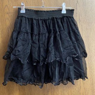 アクシーズファム(axes femme)のaxes femme アクシーズファム　チュールスカート　パニエ　ブラック(ミニスカート)