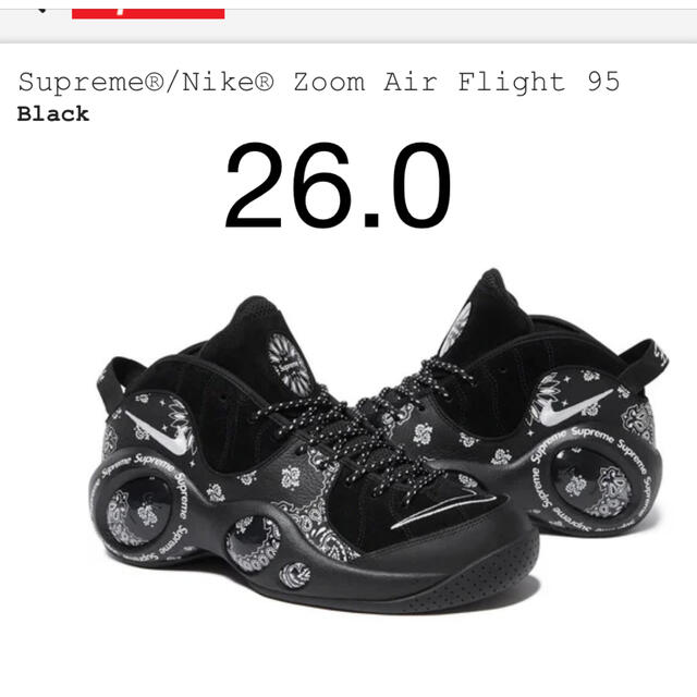 靴/シューズSupreme®/Nike® Zoom Air Flight 95