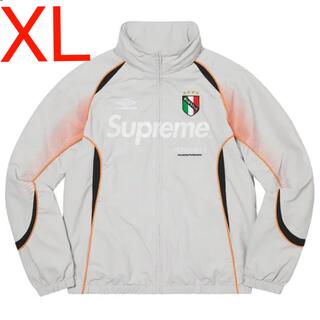 シュプリーム(Supreme)のsupreme umbro track jacket グレー　XLサイズ(ナイロンジャケット)