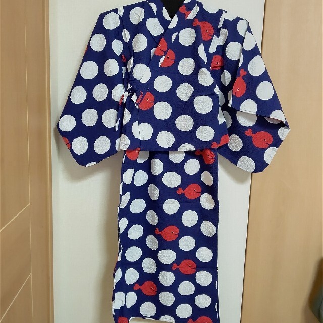 浴衣 グラニフ 五味太郎 ごみたろう きんぎょがにげた ドット 120 きんぎょがにげた 浴衣 120 グラニフ 五味太郎