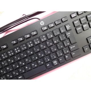 ヒューレットパッカード(HP)の■純正HP薄型キーボードUSB接続 新品■(PC周辺機器)