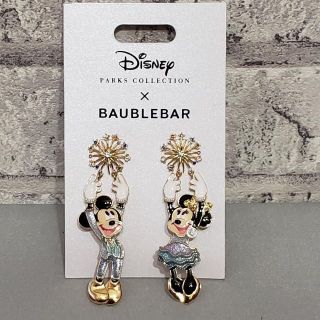 バウブルバー(BaubleBar)のディズニーワールド　50周年　限定ピアス　バウブルバー　ミッキー＆ミニー(ピアス)