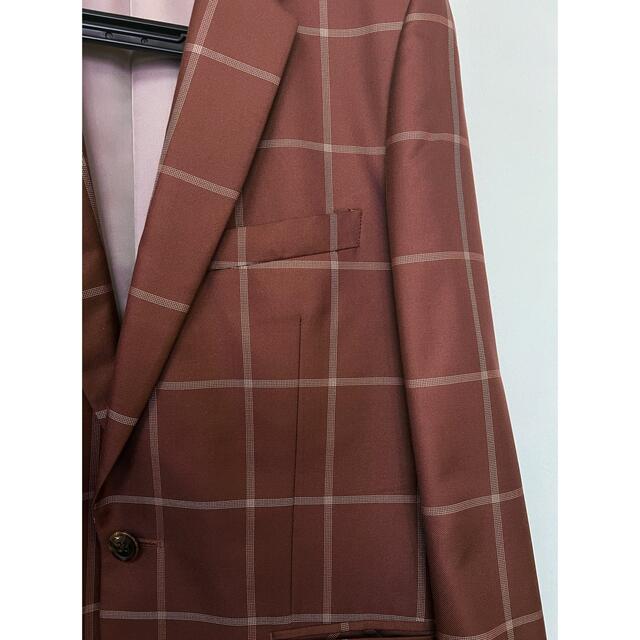 ポールスミス PaulSmith スーツ ジャケット ブラウン シルク 春夏