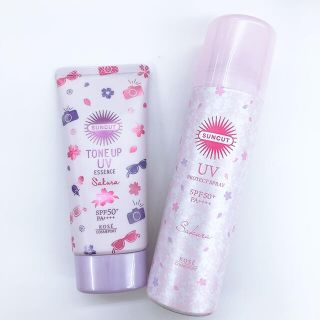 コーセーコスメポート(KOSE COSMEPORT)のコーセー  サンカット 日焼け止め スプレー ・美容液〈初桜の香り〉(日焼け止め/サンオイル)