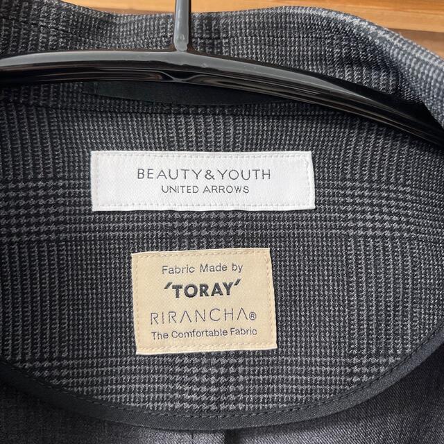 BEAUTY&YOUTH UNITED ARROWS(ビューティアンドユースユナイテッドアローズ)のBEAUTY&YOUTH  BY "TORAY" チェック 2B ジャケット メンズのジャケット/アウター(テーラードジャケット)の商品写真