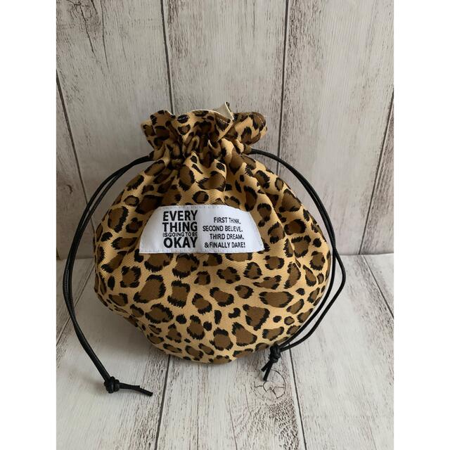 2022新入荷 ☆ ハンドメイド 巾着 ヒョウ柄 ポーチ - www.mahweb.com