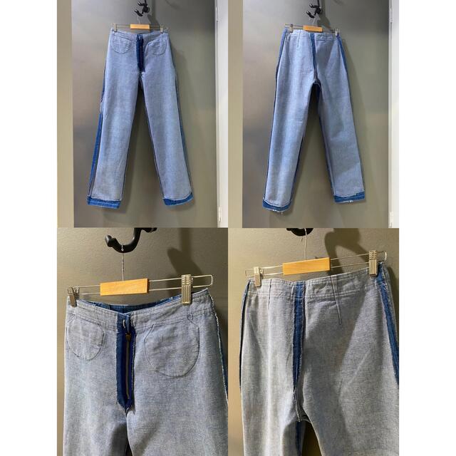 古着 ビンテージ 70s ヒッピー ハンドメイド デニムパンツ 美品 古着 ビンテージ 70s ヒッピー ハンドメイド デニムパンツ 美品