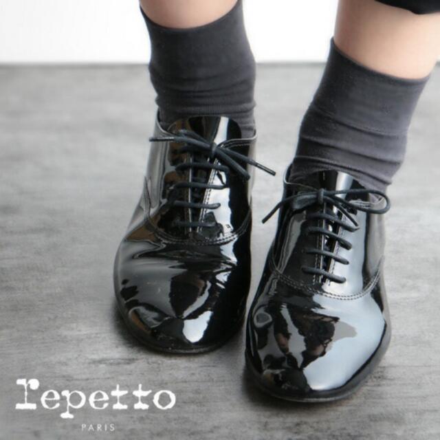 repetto - repetto ZIZI エナメル レペット ジジ レースアップ ダンス