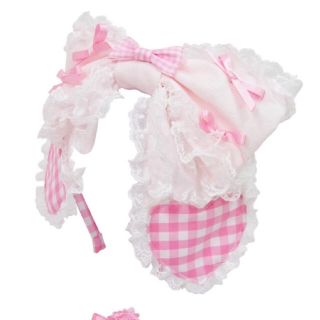 アンジェリックプリティー(Angelic Pretty)のギンガムHeartプチリボンカチューシャ(カチューシャ)