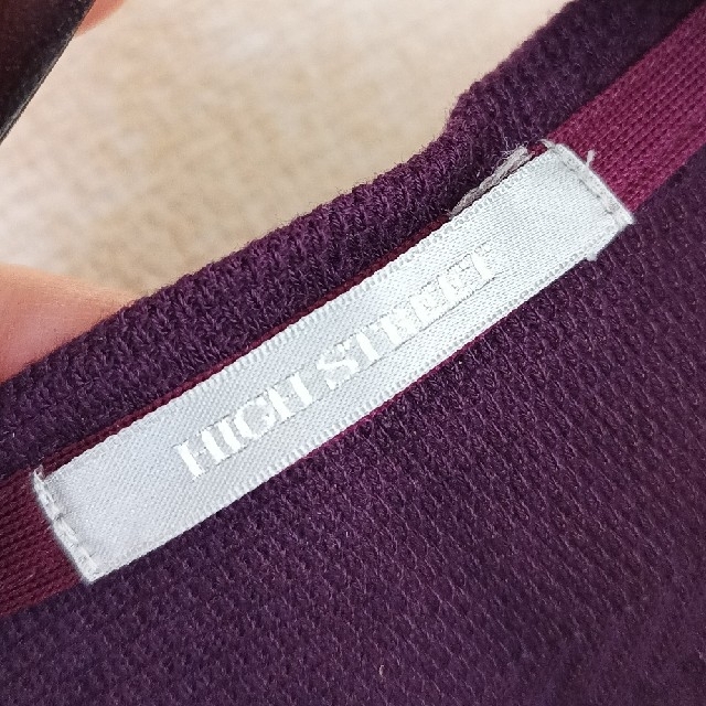 HIGH STREET(ハイストリート)のハイストリート（TORNADO MART姉妹ブランド）　紫　パープル　Ｍサイズ メンズのトップス(Tシャツ/カットソー(半袖/袖なし))の商品写真