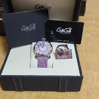 ガガミラノ(GaGa MILANO)のガガミラノマニュアーレ40予備ベルト付き(腕時計)