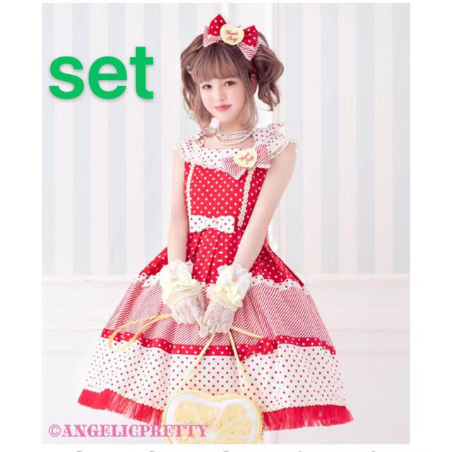 驚きの価格 Angelic Cafeジャンパースカートカチューシャ Retro pretty ...