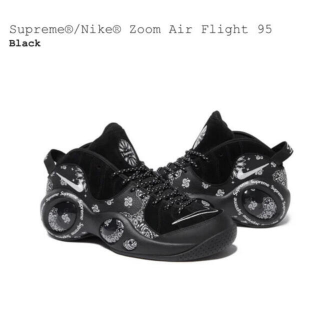 Supreme Nike Zoom Air Flight 95 27cm us9靴/シューズ