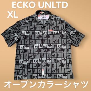 エコーアンリミテッド(ECKŌ UNLTD（ECKO UNLTD）)のエコーアンリミテッド　オープンカラーシャツ　開襟シャツ　XL オーバーサイズ(シャツ)