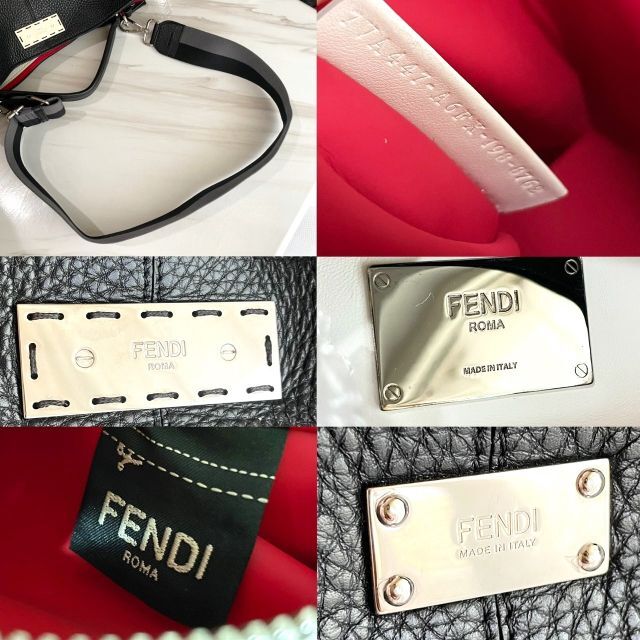 FENDI(フェンディ)の未使用に近い★　フェンディ　ピーカブ―　エックスライト　黒　セレリア レディースのバッグ(トートバッグ)の商品写真