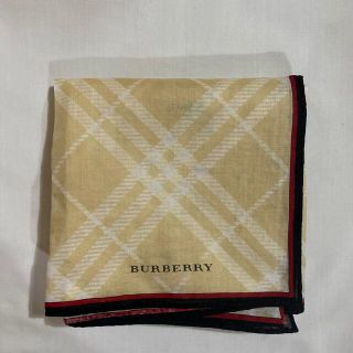 バーバリー(BURBERRY)のバーバリー　ハンカチ　中古品　ベージュ　#1809(ハンカチ)